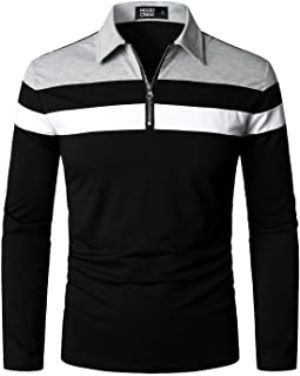 Colour Block Long Sleeve Polo, sample style