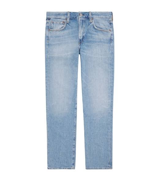 Light Wash Straight Jeans