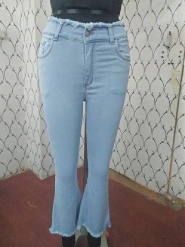 Frayed Flare Jeans