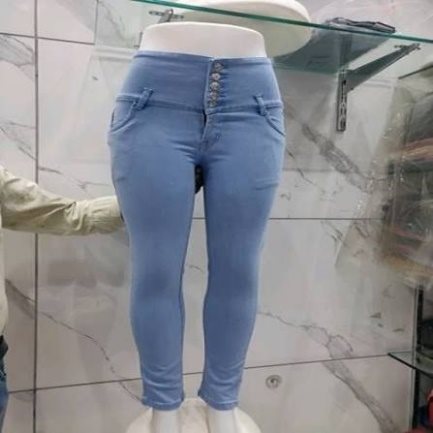 High-Waist Skinny Jeans