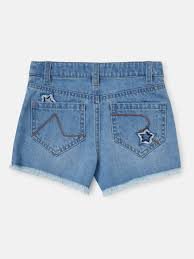 Frayed Hem Denim Shorts